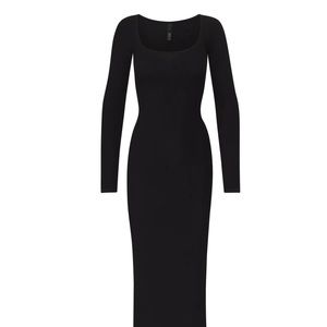 Skims long dress in Brown